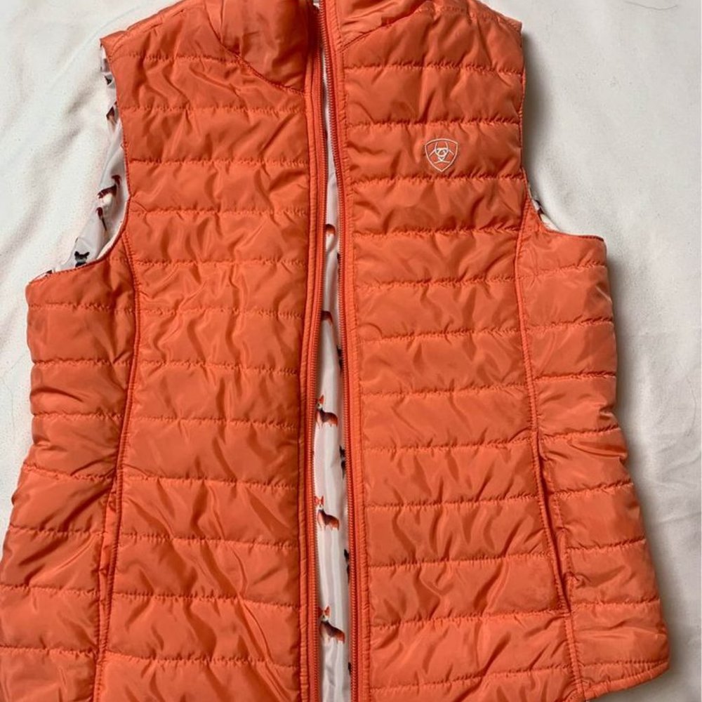 ARIAT girls reversible vest youth sm